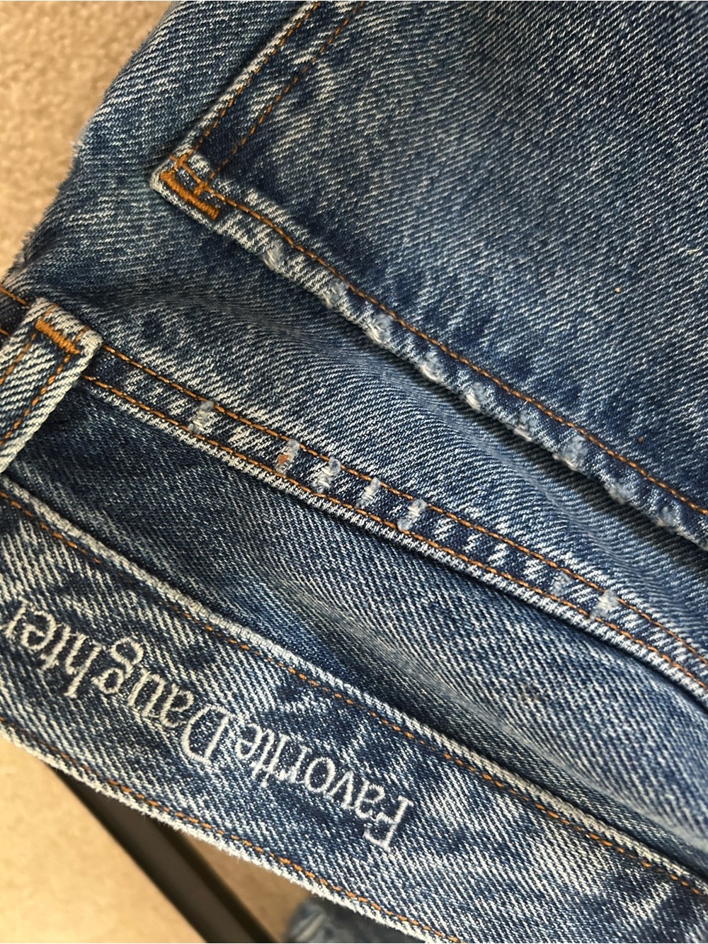 Favorite Daughter Distressed The Tommy Low Slung long straight jeans - Boston - Picture 11 of 11